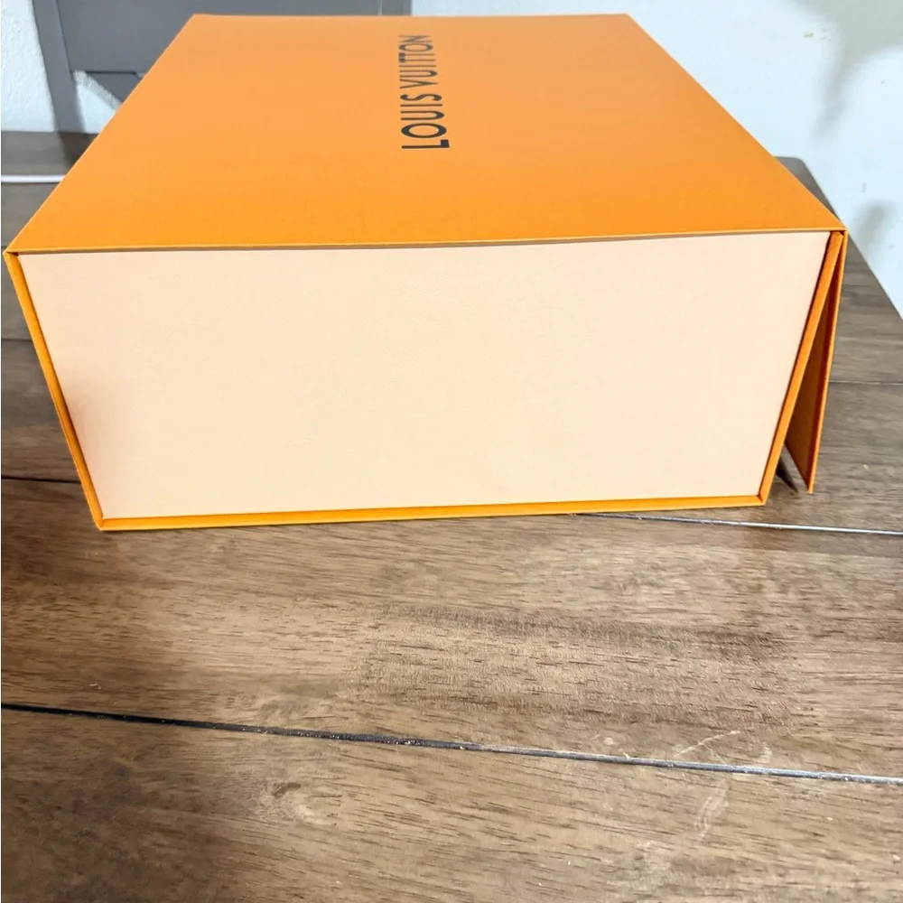 Louis Vuitton Orange Luxury Drawer Box – Authentic Designer Packaging